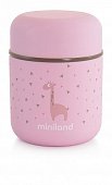 Miniland термос для еды и жидкостей Silky Thermos Mini 280 мл цвет розовый