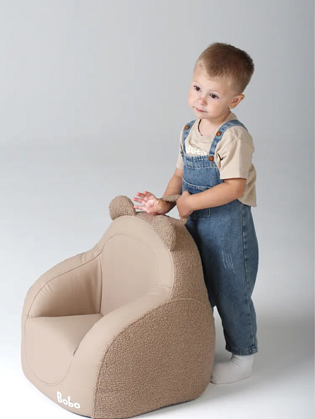 Фабрика облаков кресло детское интерьерное Bobo Beige Nut - фото  2