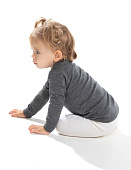 NORVEG футболка 100% шерсть с длинным рукавом Soft Kids цвет серый меланж