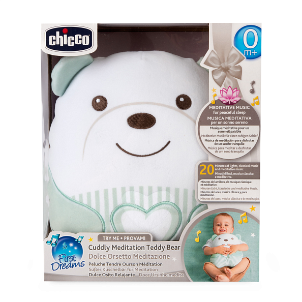 Chicco игрушка-ночник мягкая музыкальная Милый мишка - фото  5