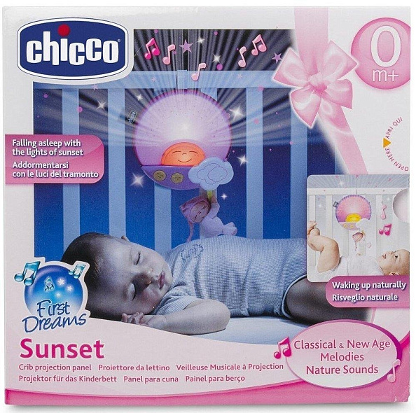 Chicco панель на кроватку Sunset (розовая)