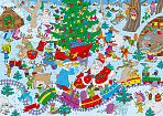 Voicebook гигантская раскраска Новогодняя раскраска Зима 80х60 см