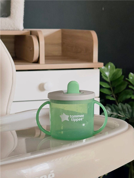 Tommee Tippee чашка-непроливайка первая 190 мл.с 4 мес., зеленый NEW - фото  12