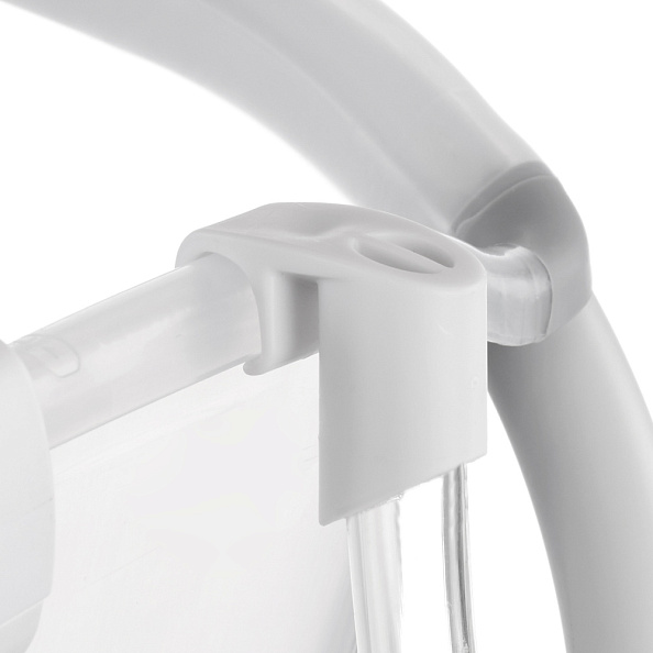 JANE комплект: ванночка складная+подставка+горка для купания Oasis White - фото  19