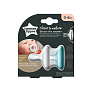 Tommee Tippee соска-пустышка силиконовая Breast-like, 0-6 мес., 2 шт. - фото 1