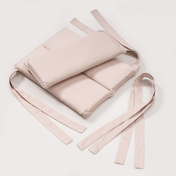 Perina защита для детской кроватки (фенс-бортик) "Sateen Collection" (бежевый) - фото  5