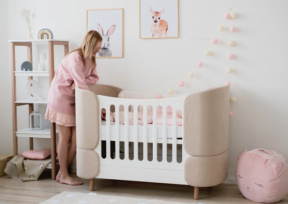 Ellipse кровать-трансформер Kidi Soft бежевый - фото  3