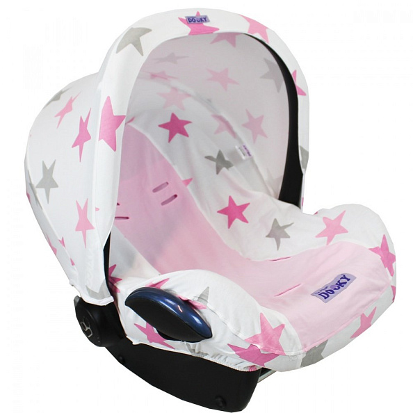Xplorys Чехол в автокресло DOOKY Seat cover 0+ Pink Stars - фото  5
