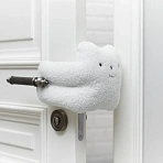 Happy Baby блокиратор для дверей мягкий, белый медведь