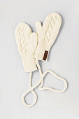 Mimibaby рукавички 100% шерсть цвет молочный