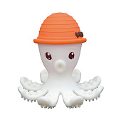 Mombella прорезыватель силиконовый Octopus, оранжевый