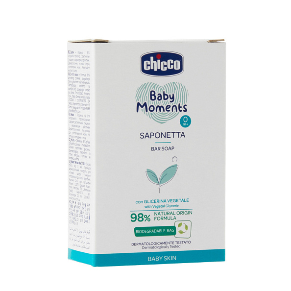 Chicco мыло детское 0+ Baby Moments с глицерином 100 гр - фото  7