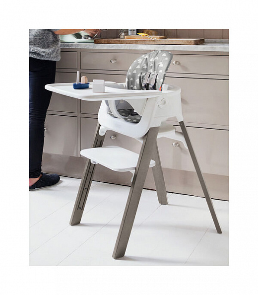Stokke® Steps подушка на съемные сидения для стульчика Grey Clouds