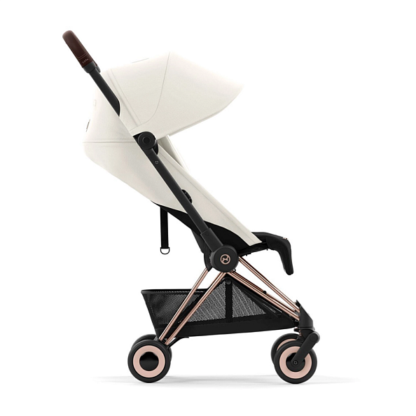 Cybex Коляска Coya Rosegold Off White с дождевиком и бампером - фото  4