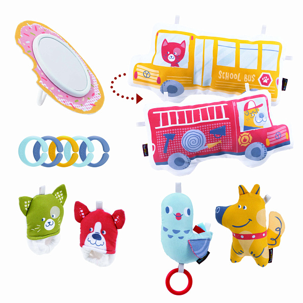 Yookidoo коврик игровой интерактивный Город, круглый с дугами - фото  13