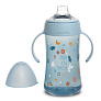 Suavinex поильник 4 месяца+ 270 мл обучающий с ручками INTO THE FOREST голубой - фото 2