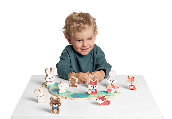 Chicco деревянные игрушки Семья Мишек с папой - фото  6