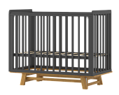 OLANT BABY кровать с маятником Скаген ЕССО графит/бук