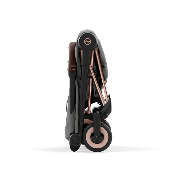 Cybex Коляска Coya Rosegold Mirage Grey с дождевиком и бампером - фото  9