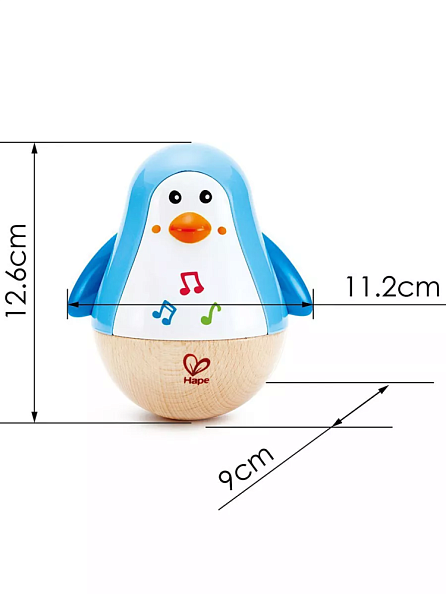 Hape игрушка - неваляшка Пингвин музыкальный - фото  3