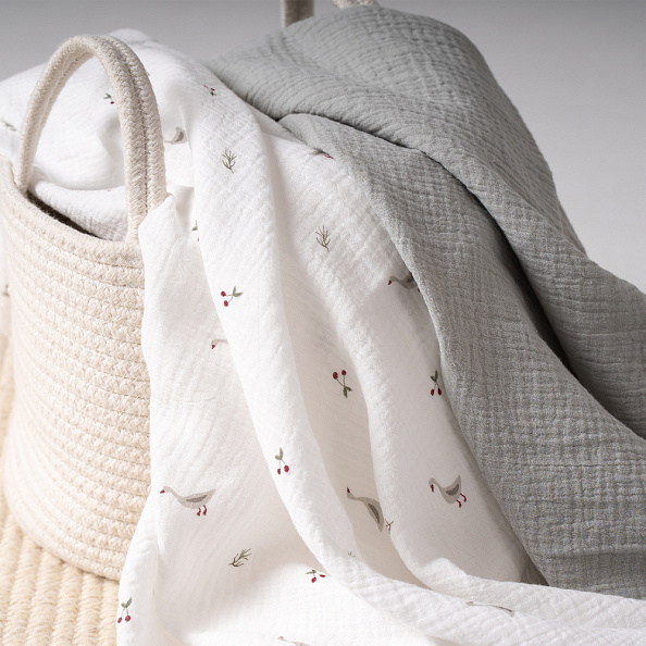 Perina комплект пелёнок детских (2 шт) Гуси/Шалфей - фото  10