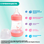 Chicco бутылочка пластиковая 150 мл Perfect5 New с/с, медленный поток Girl - фото 6