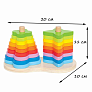 Hape сортер-пирамидка Радуга - фото 3