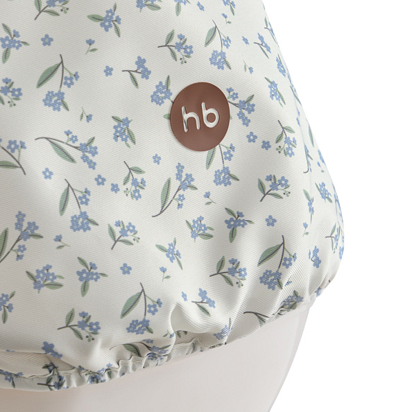Happy Baby коляска для кукол Эшли (Ashley) синие цветы / blue flowers - фото  18