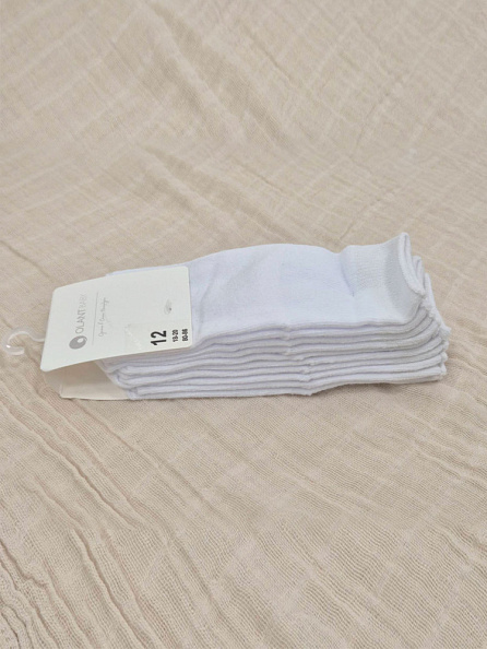 OLANT BABY носки детские, хлопок, 5 пар, белые - фото  4