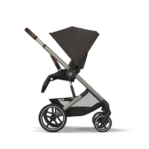Cybex Коляска 2в1 Balios S Lux TPE Chocolate Brown в комплекте со спальным блоком CotS и дождевиками - фото  6