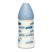 Suavinex бутылка 0+ 270 мл TOY с силиконовой анатомической соской