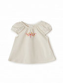 Babybu набор из 2-х предметов: майка и шорты PAPAYA GINGHAM 100% органический хлопок пИМА цвет бежев