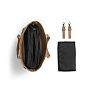 Elodie  Tote Braided Leather Caramel Brown