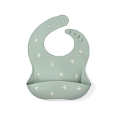 Edda нагрудник силиконовый Птички, Шалфей