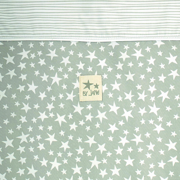 JANE кровать приставная 0+ с комплектом постельного белья Baby Side, Star