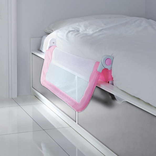 Munchkin Lindam бортик-барьер защитный, детский для кровати 95 см Sleep™ Safety, розовый
