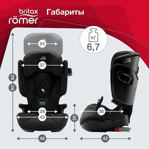 Britax Roemer  Kidfix i-SIZE Cosmos Black (.2/3)