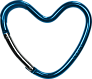 Xplorys Крепление для сумок Dooky Heart Hook - Blue - фото 1