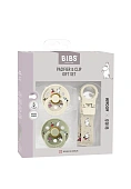 BIBS набор пустышек Moomin 2 штуки с держателем Loop Clip, Ivory/Sage