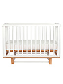 LIEL кровать с маятником приставная Union белый/натуральный