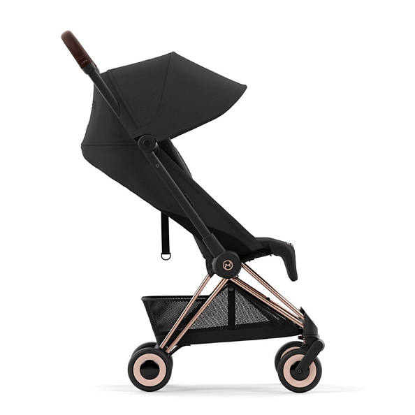 Cybex Коляска Coya Rosegold Sepia Black с дождевиком и бампером - фото  5