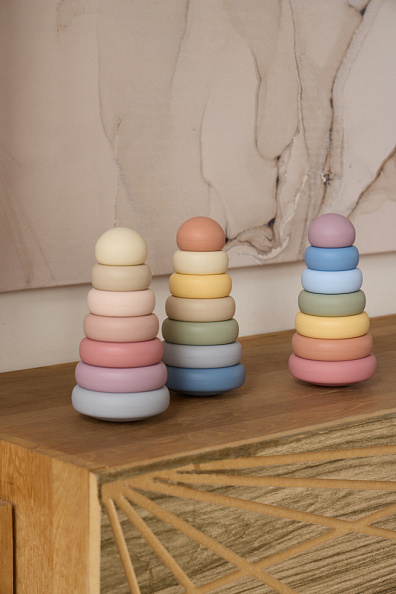 Edda игрушка - пирамидка Цветы - фото  6