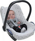 Xplorys Чехол в автокресло DOOKY Seat cover 0+ Light Grey Crowns