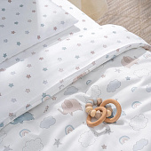Perina комплект постельных принадлежностей для детей "Fancy" (голубые слоники) 3 предмета
