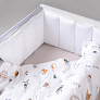 Perina защита для детской кроватки (фенс-бортик) "Sateen Collection" (белый) - фото 3