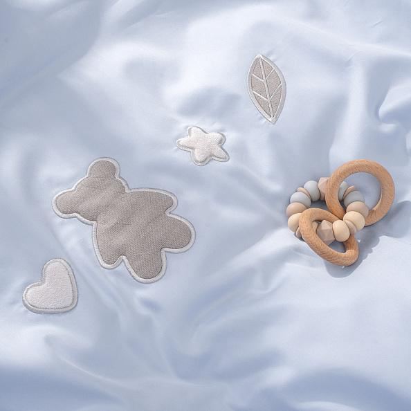 Perina комплект постельных принадлежностей для детей "Teddy Sateen Collection" (голубой)  - фото  9