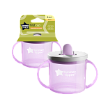 Tommee Tippee чашка-непроливайка первая 190 мл.с 4 мес., сиреневый NEW