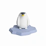 Oli&Carol игрушка развивающая для ванны Ice Penguin, каучук - фото 1