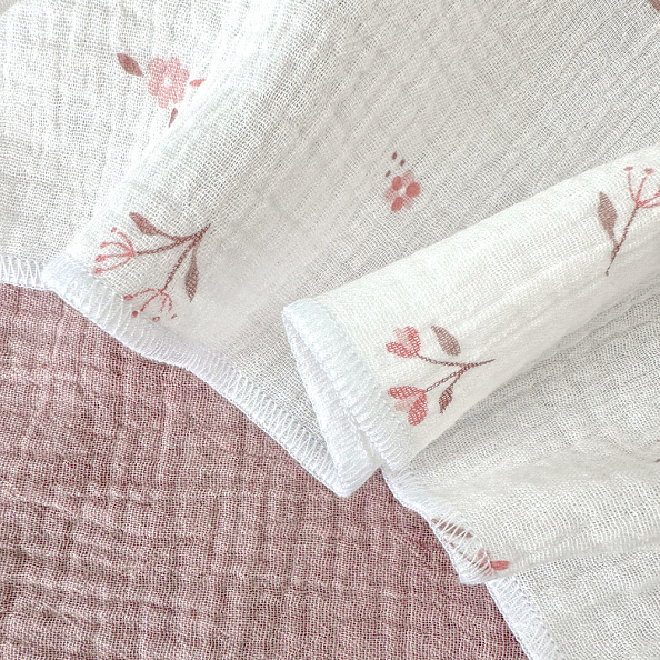 Perina комплект пелёнок детских (2 шт) Лето розовое/Мокко - фото  4