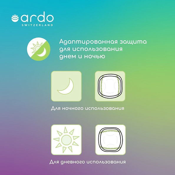 Ardo     Day & Night Pads, 60 . -   5